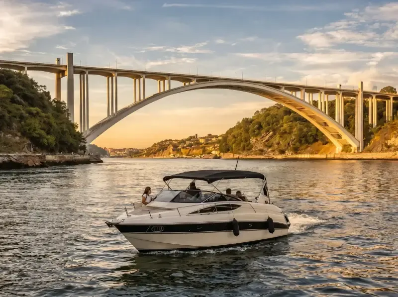 Experiência de passeio privado de iate ao pôr-do-sol no Douro com transfer do hotel. - 2