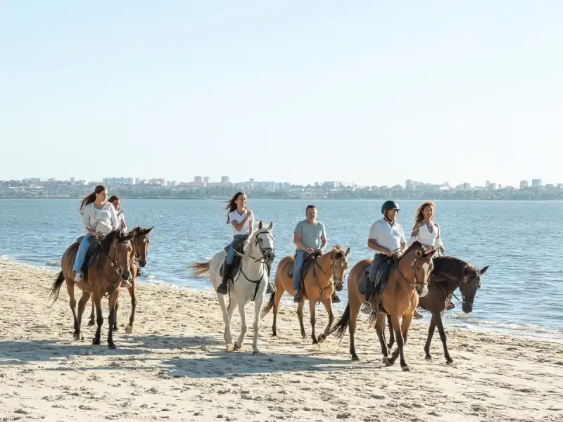 Group Beach Horseback Riding Adventure with Tapas Tasting & Souvenir Gift - 3