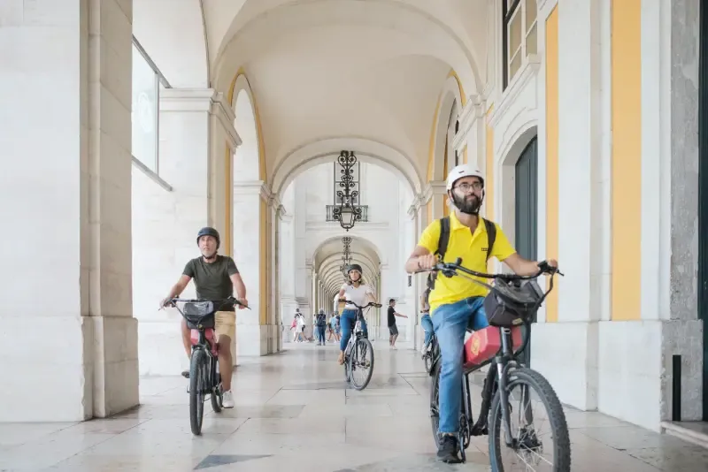 image 5 - Lisbon E-Bike Guided Tour Commerce Square, Mouraria and Alfama