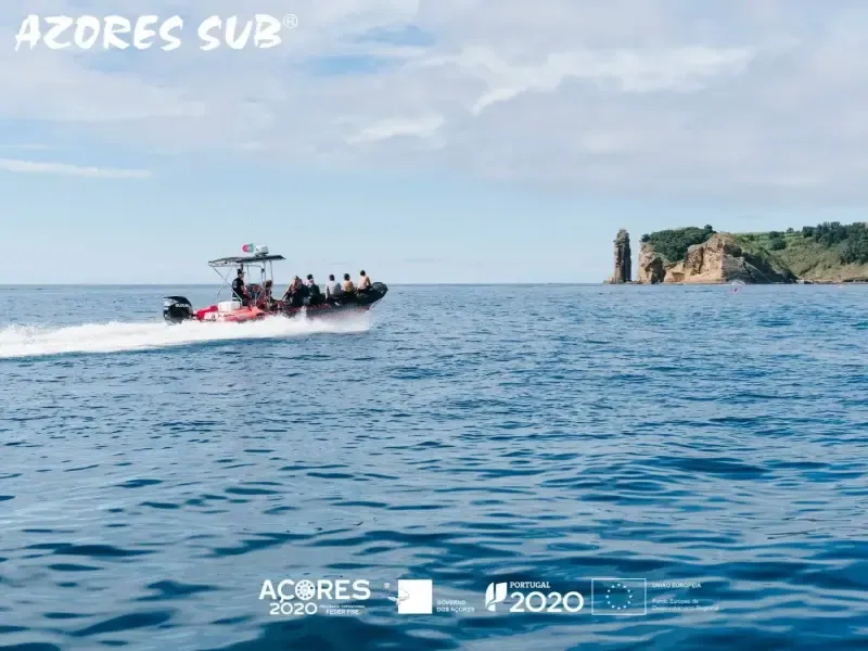 PASEO EN BARCO POR EL ISLOTE DE VILA FRANCA DO CAMPO EN LAS AZORES - 2