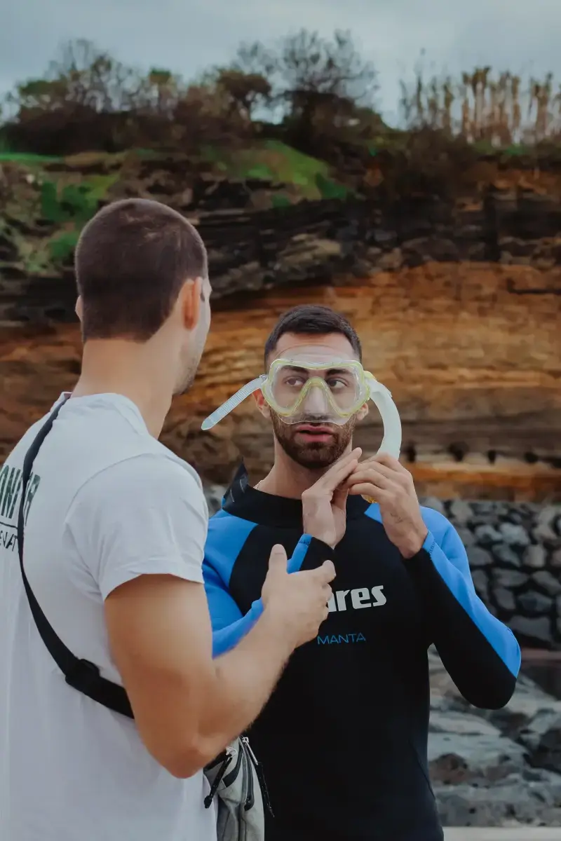 Snorkeling on terceira island