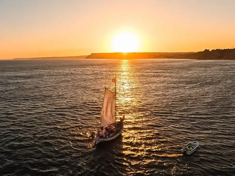 Sunset on a Traditional Sailing Boat with Prosecco - Lagos