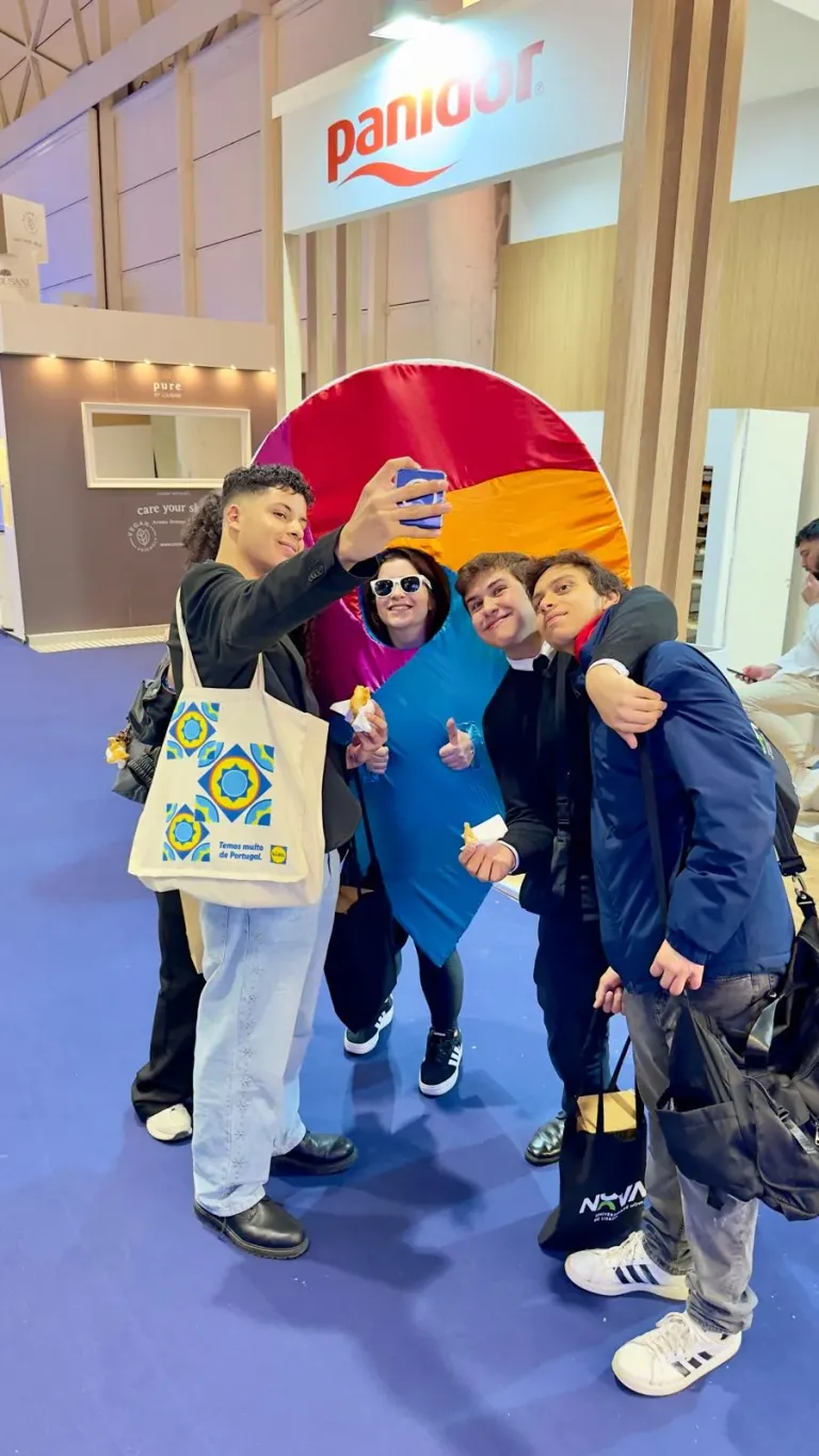 SEE Countries mascot posing with visitors at BTL 2026 in Lisbon